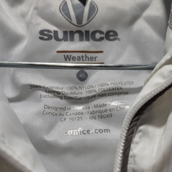 Sunice Weather Golf Rain Wind Jacket Short Sleeve White Gray Sz XS - Picture 3 of 14